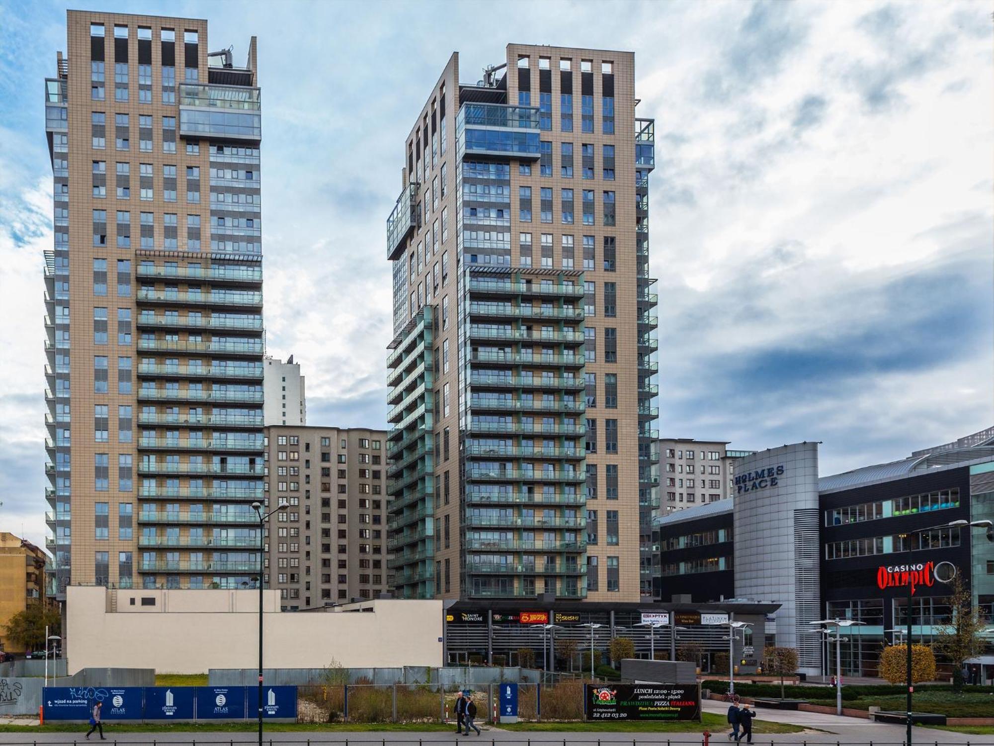 Golden Apartments Warsaw - Big And Bright Apartment In Platinum Towers- Browary- Grzyb61A Eksteriør billede